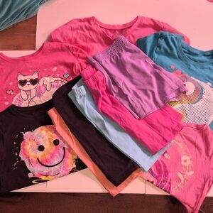 Children's‎ Place Girls Outfit Bundle Tops And Shorts Mix And Match Medium 7 8